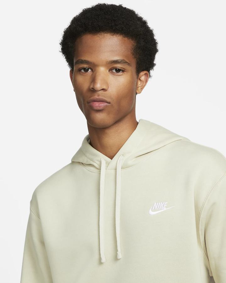 Nike Sportswear Club Fleece Muške Majica S Kapuljačom Bijele | HR-01938MCND