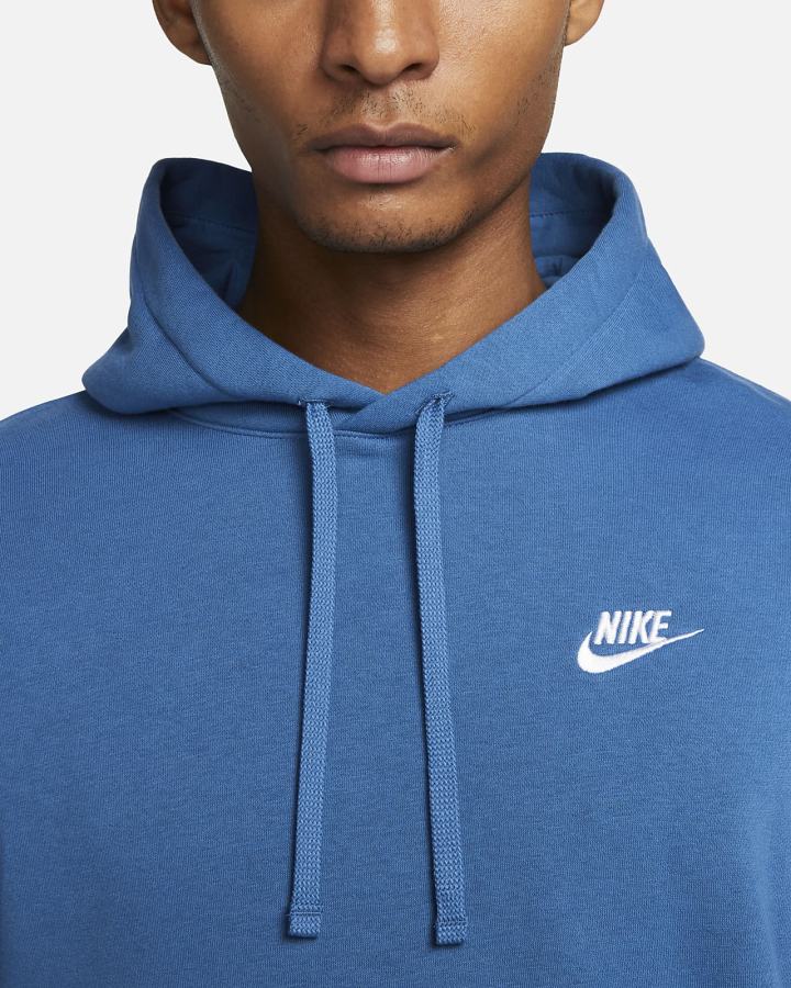 Nike Sportswear Club Fleece Muške Majica S Kapuljačom Tamno Plave Bijele | HR-37012WSED