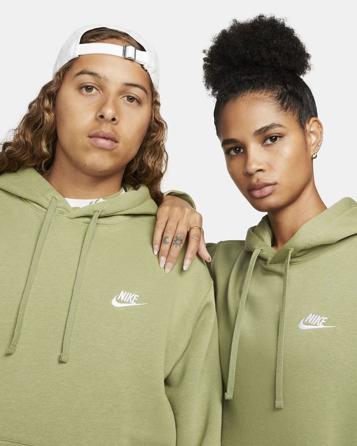 Nike Sportswear Club Fleece Muške Majica S Kapuljačom Bijele | HR-54197SEUD