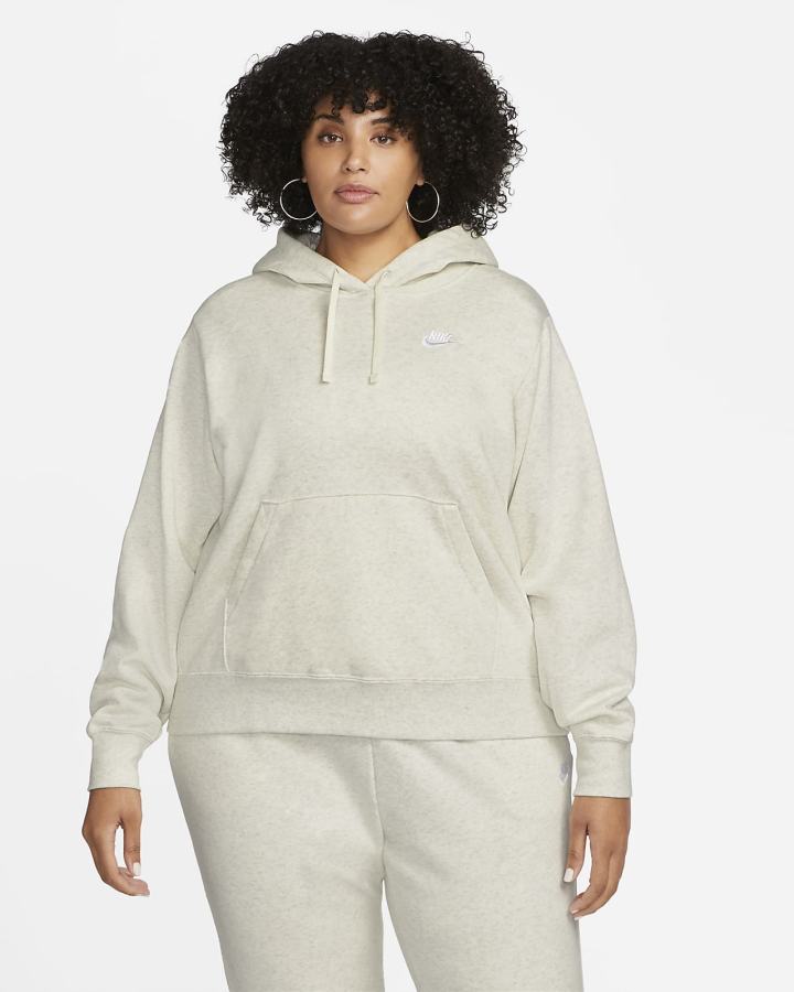 Nike Sportswear Club Fleece Ženske Majica S Kapuljačom Bež Bijele | HR-46709WNUC