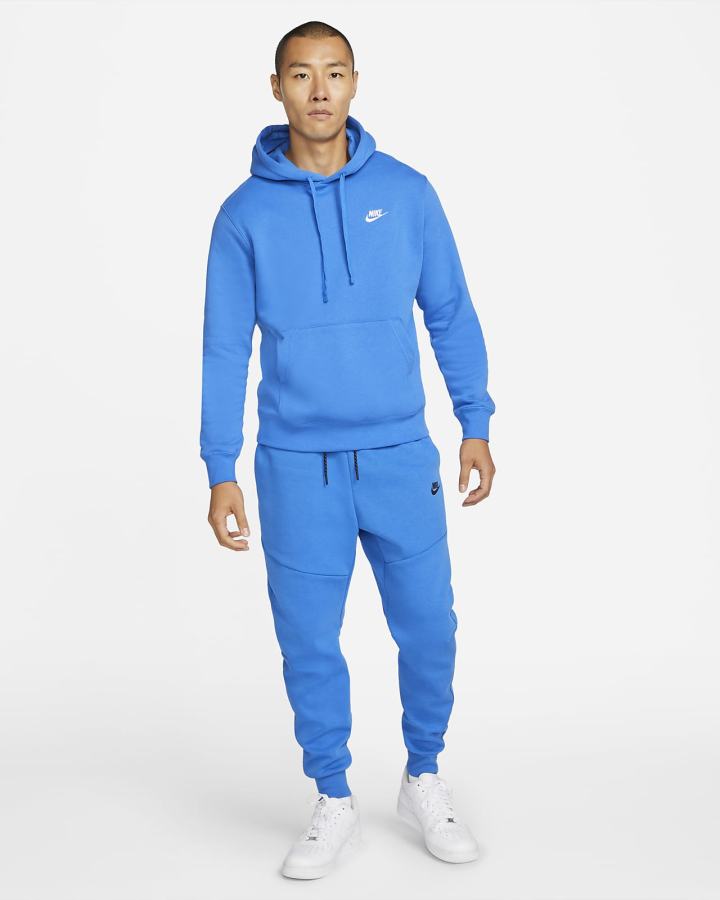 Nike Sportswear Club Fleece Ženske Majica S Kapuljačom Plave Bijele | HR-48120MDFY