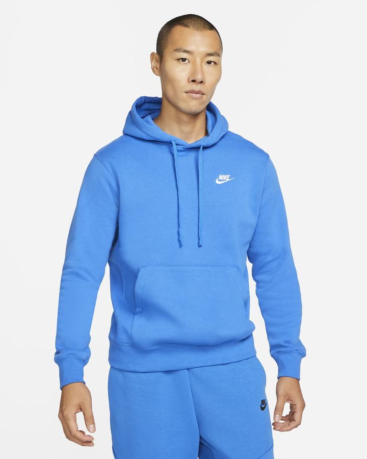 Nike Sportswear Club Fleece Ženske Majica S Kapuljačom Plave Bijele | HR-48120MDFY