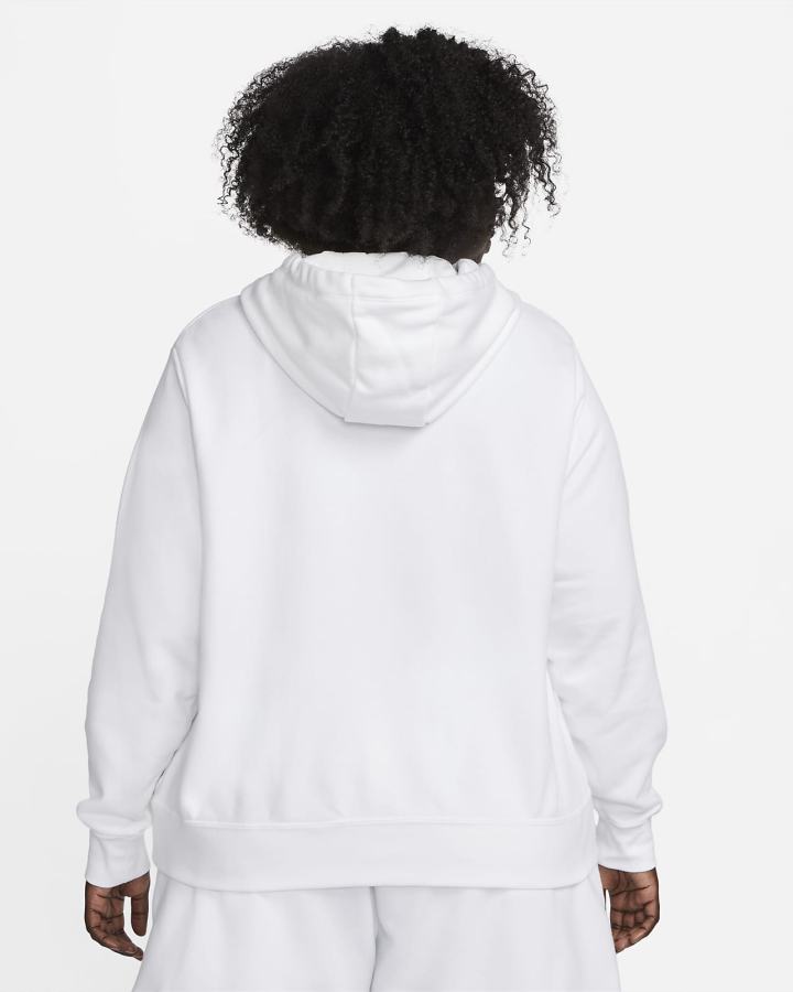 Nike Sportswear Club Fleece Ženske Majica S Kapuljačom Bijele Crne | HR-96712GZFX