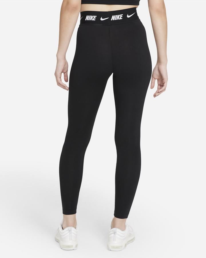 Nike Sportswear Club High-Waisted Ženske Tajice Crne | HR-71258EVLC