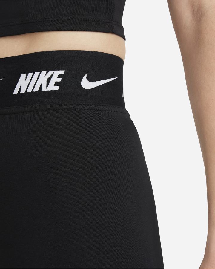 Nike Sportswear Club High-Waisted Ženske Tajice Crne | HR-71258EVLC