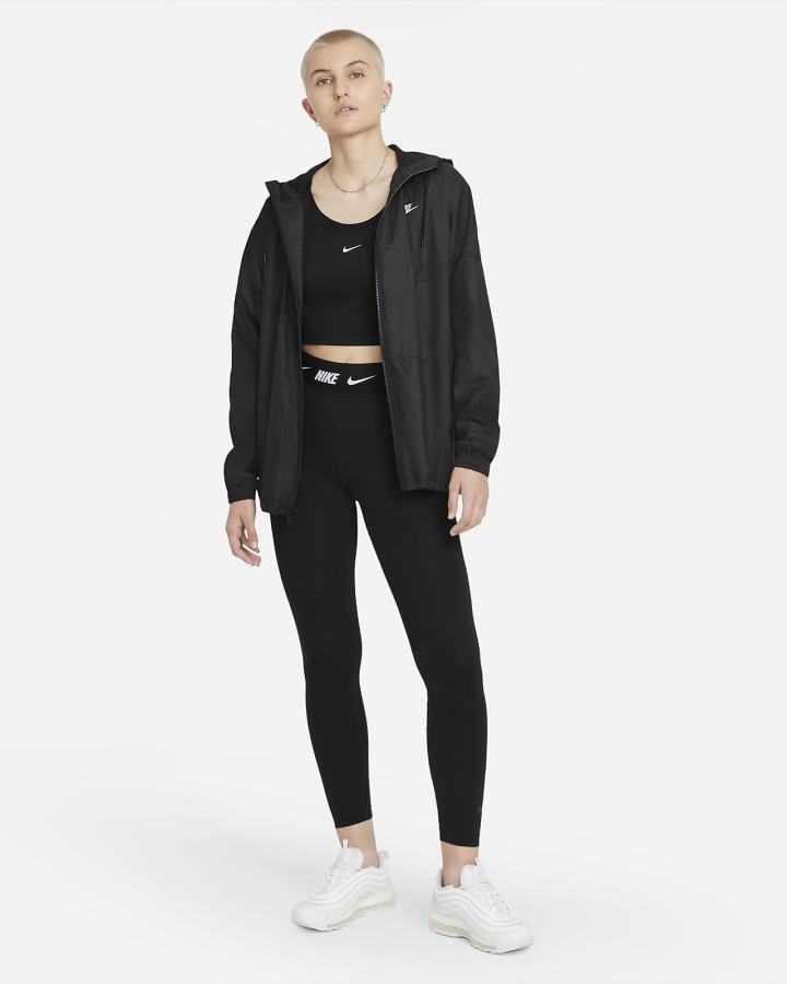 Nike Sportswear Club High-Waisted Ženske Tajice Crne | HR-71258EVLC