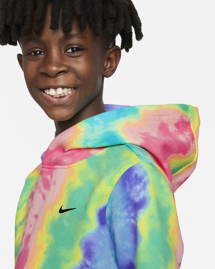 Nike Sportswear Club Kids Tie-Dye Za Dječake Majica S Kapuljačom Visebojne | HR-38567NKGR