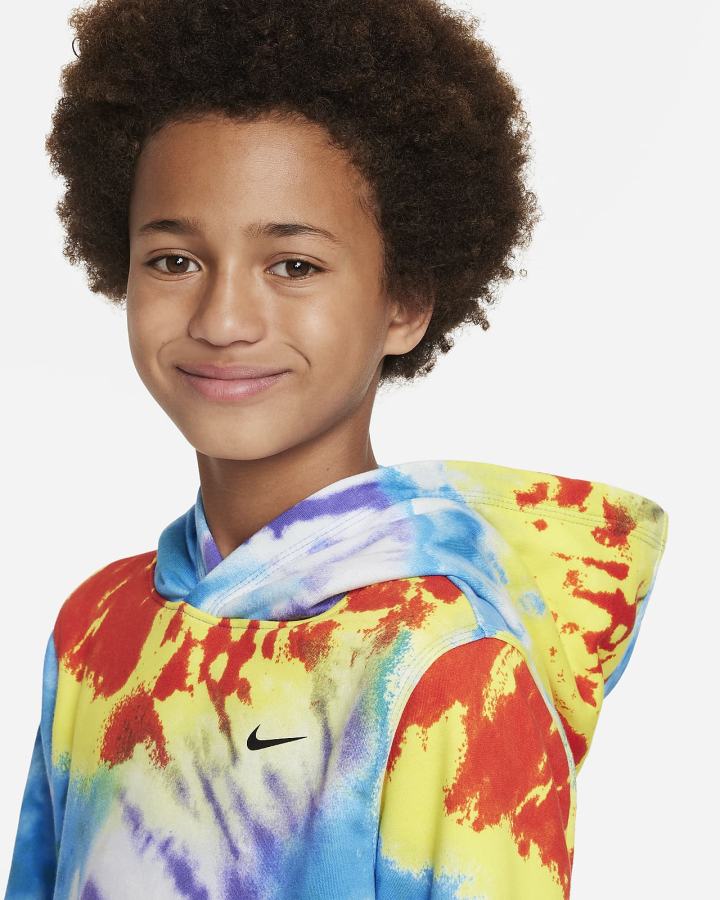 Nike Sportswear Club Kids Tie-Dye Za Dječake Majica S Kapuljačom Ljubičaste | HR-69053FPKO