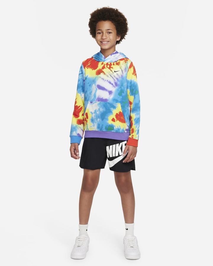 Nike Sportswear Club Kids Tie-Dye Za Dječake Majica S Kapuljačom Ljubičaste | HR-69053FPKO