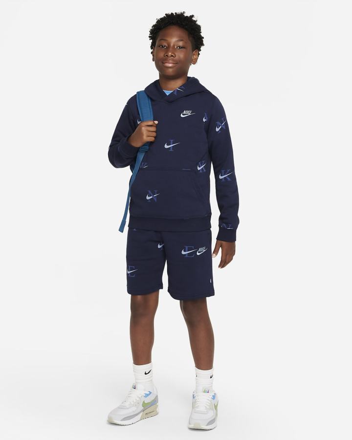 Nike Sportswear Club Kids Za Dječake Kratke Hlače Obsidijanske | HR-15740ZJRH