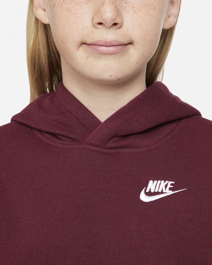 Nike Sportswear Club Kids Za Dječake Majica S Kapuljačom Bijele | HR-17496TRAC