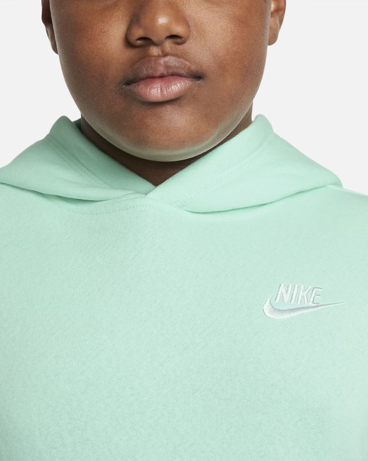 Nike Sportswear Club Kids Za Dječake Majica S Kapuljačom Menta Bijele | HR-27941SLYE