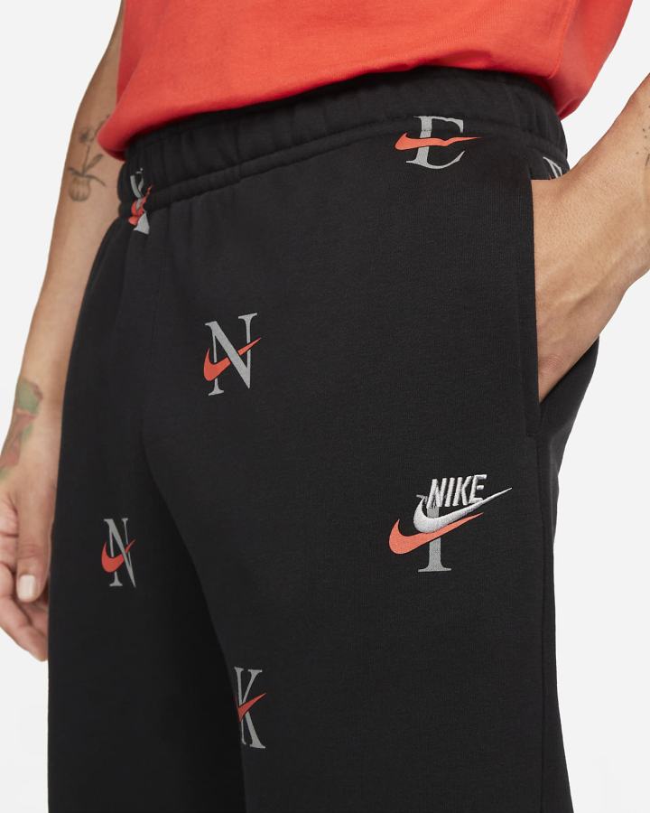 Nike Sportswear Club Muške Jogger Hlače Crne Narančaste | HR-97586NUSQ