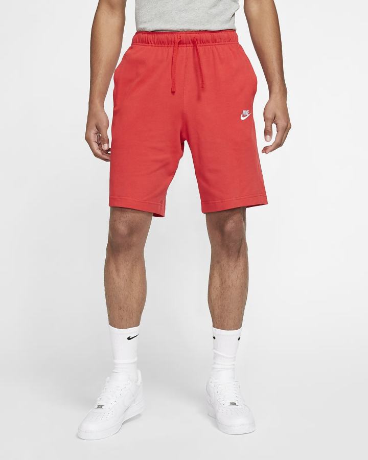 Nike Sportswear Club Muške Kratke Hlače Crvene Bijele | HR-25093NCJL