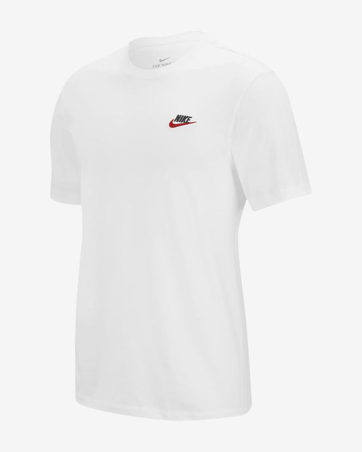 Nike Sportswear Club Muške Majice Bijele Crne Crvene | HR-62398KQYB