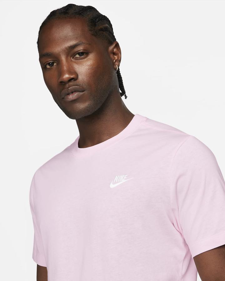 Nike Sportswear Club Muške Majice Roze Bijele | HR-52189KTLN