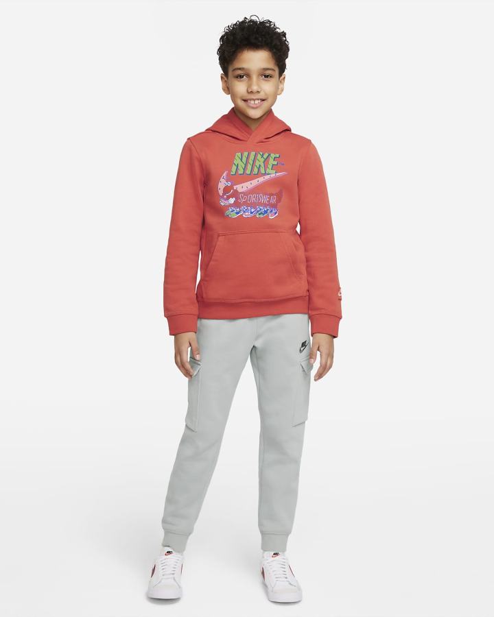 Nike Sportswear Club Yeah Kids Za Dječake Majica S Kapuljačom Narančaste | HR-29351IYDE