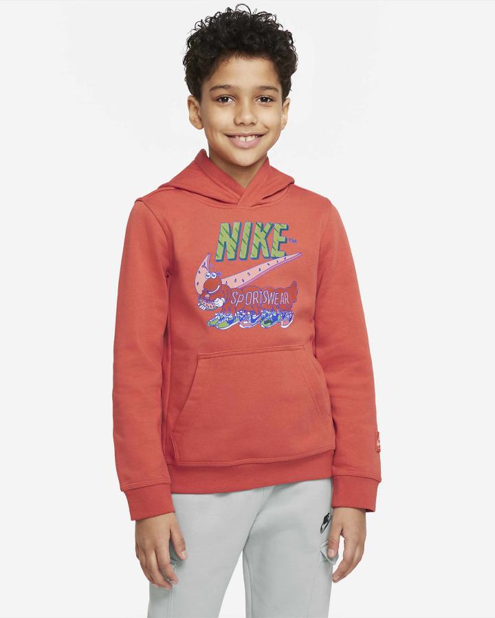 Nike Sportswear Club Yeah Kids Za Dječake Majica S Kapuljačom Narančaste | HR-29351IYDE