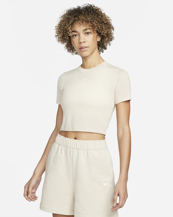 Nike Sportswear Essential Crop Top Ženske Majice Bijele | HR-54028OSMK