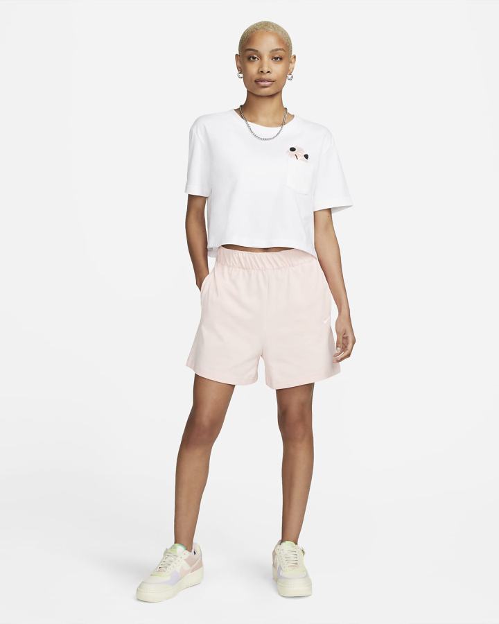 Nike Sportswear Essential Cropped Ženske Majice Bijele | HR-17356WIXZ