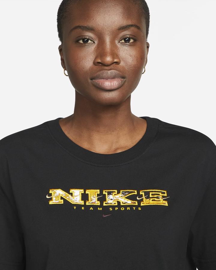 Nike Sportswear Essential Cropped Ženske Majice Crne | HR-83274BOQR