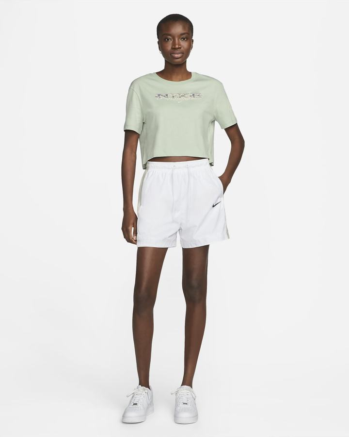 Nike Sportswear Essential Cropped Ženske Majice Zelene | HR-89534HEGL