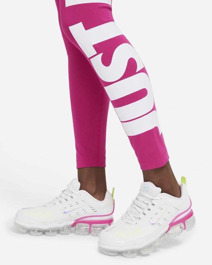 Nike Sportswear Essential High-Waisted Graficke (Plus Size) Ženske Tajice Bijele | HR-78542EWQJ