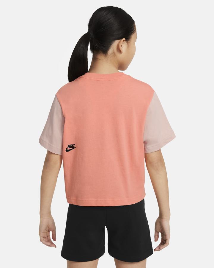 Nike Sportswear Essential Kids Boxy Dance Za Djevojčice Majice Crvene | HR-51893BVJG