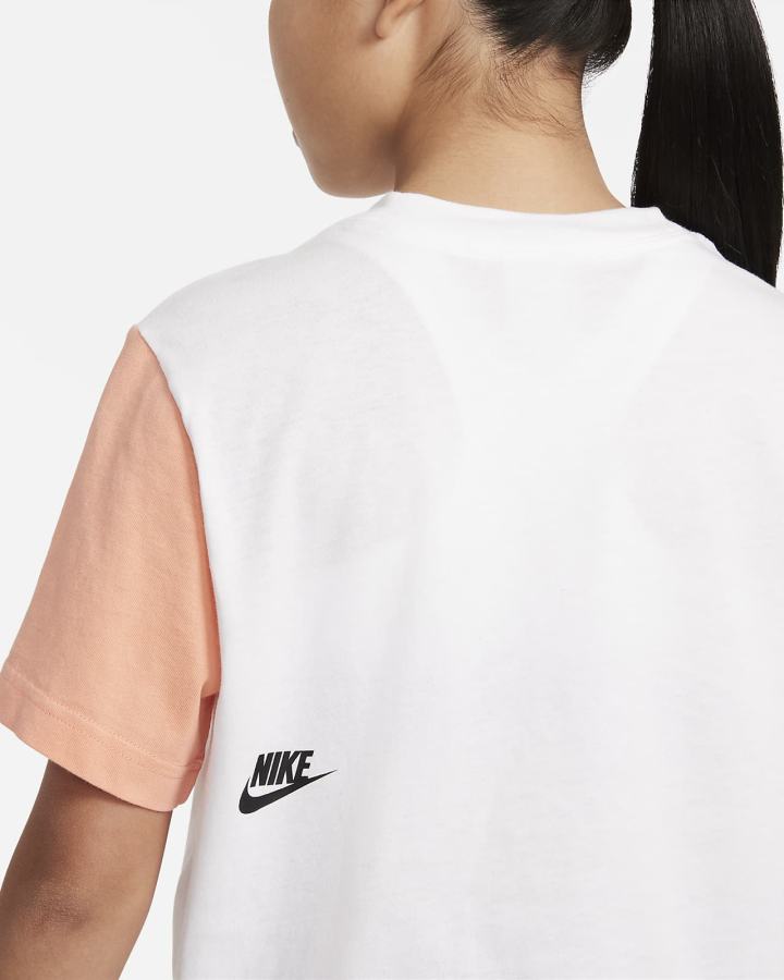 Nike Sportswear Essential Kids Boxy Dance Za Djevojčice Majice Bijele | HR-71093NFBK