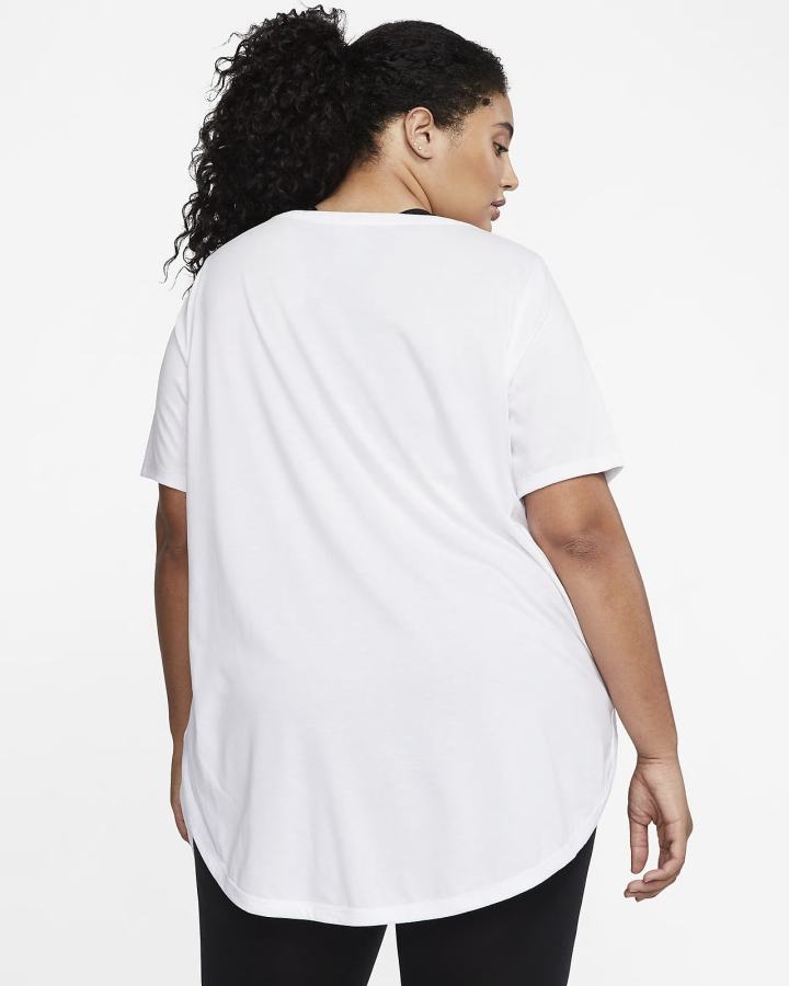 Nike Sportswear Essential Tunic (Plus Size) Ženske Majice Bijele Crne | HR-01927ZQDJ