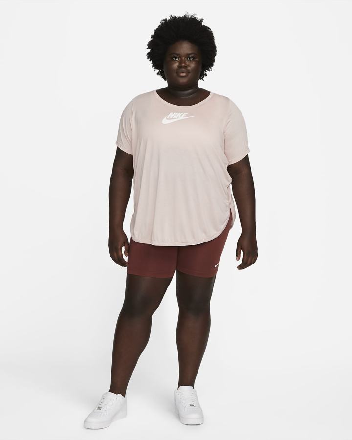 Nike Sportswear Essential Tunic (Plus Size) Ženske Majice Roze | HR-08943GYIB