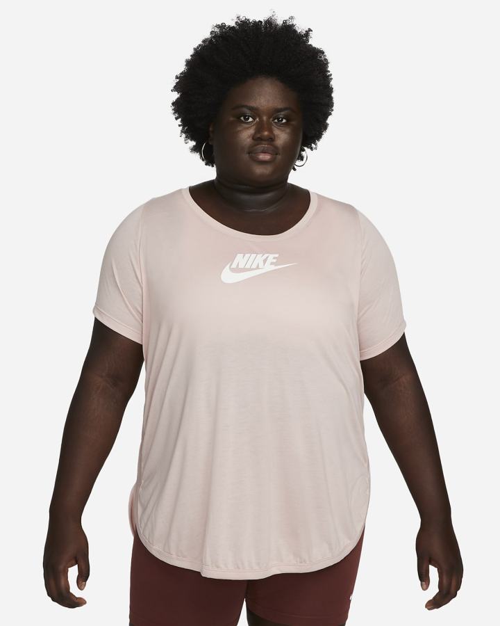 Nike Sportswear Essential Tunic (Plus Size) Ženske Majice Roze | HR-08943GYIB