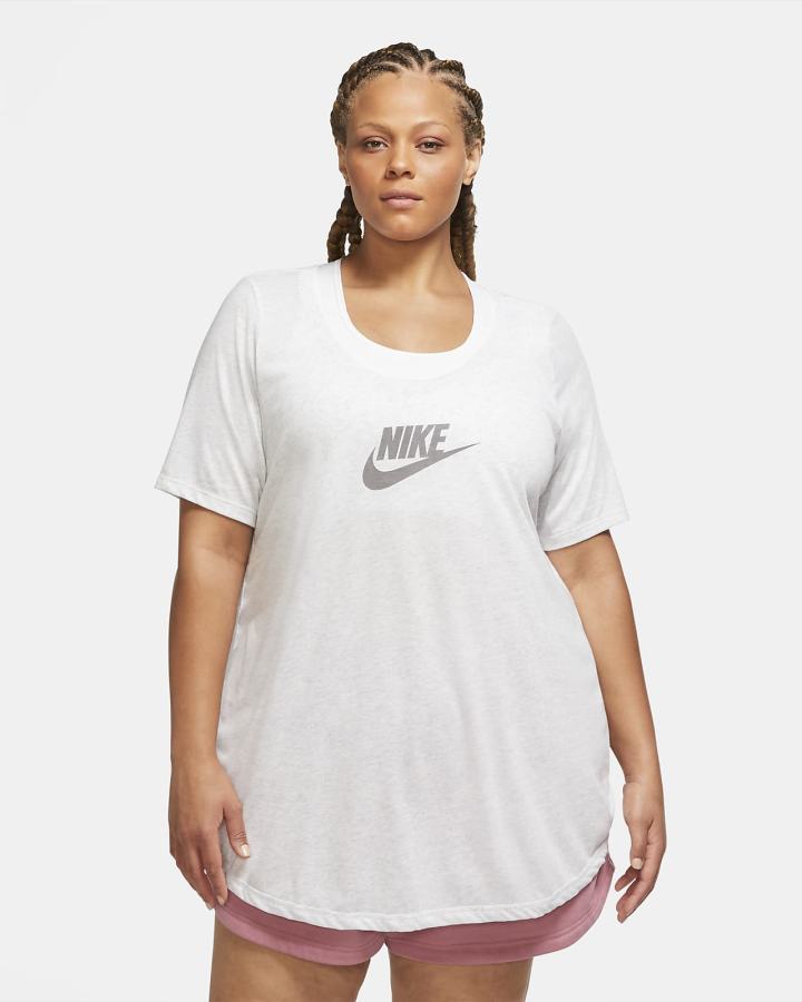 Nike Sportswear Essential Tunic (Plus Size) Ženske Majice Crne | HR-23951WAMU