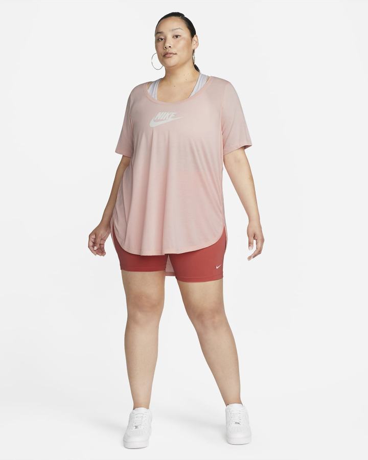 Nike Sportswear Essential Tunic (Plus Size) Ženske Majice Bijele | HR-34091ZKWP