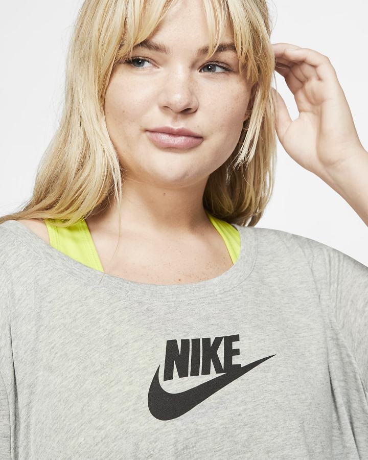 Nike Sportswear Essential Tunic (Plus Size) Ženske Majice Tamno Sive Crne | HR-40627RNOY