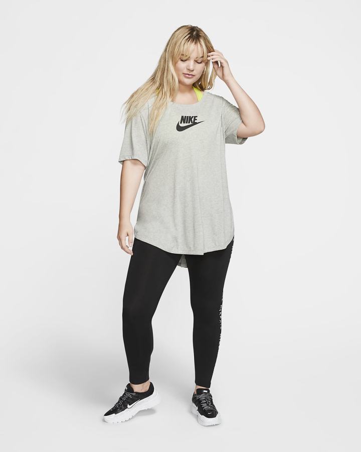 Nike Sportswear Essential Tunic (Plus Size) Ženske Majice Tamno Sive Crne | HR-40627RNOY