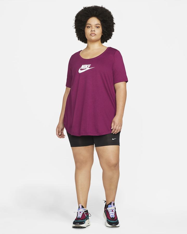 Nike Sportswear Essential Tunic (Plus Size) Ženske Majice Roze | HR-81930ZYEO