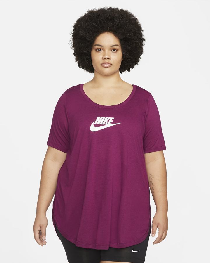 Nike Sportswear Essential Tunic (Plus Size) Ženske Majice Roze | HR-81930ZYEO