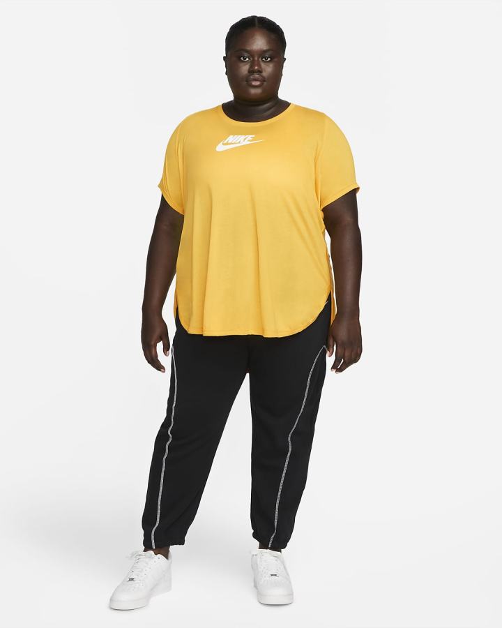 Nike Sportswear Essential Tunic (Plus Size) Ženske Majice Žute | HR-82137HATU