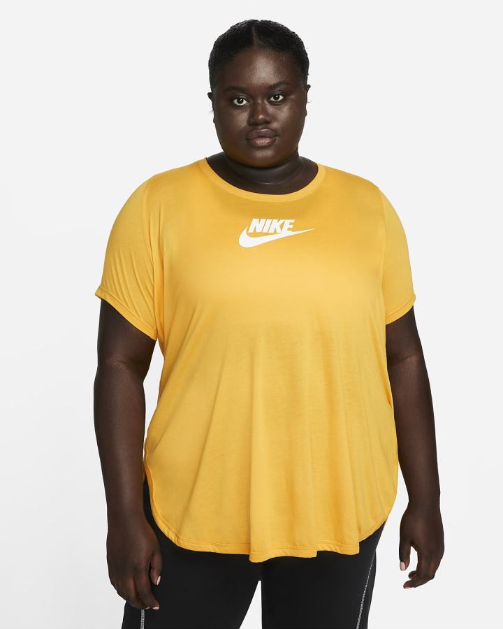 Nike Sportswear Essential Tunic (Plus Size) Ženske Majice Žute | HR-82137HATU