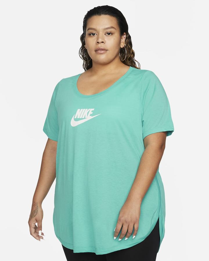 Nike Sportswear Essential Tunic (Plus Size) Ženske Majice Tirkizne | HR-98342PTSR