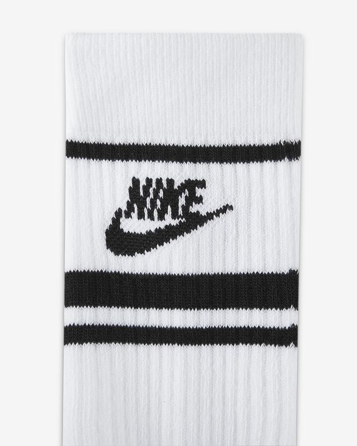 Nike Sportswear Everyday Essential Crew (3 Pairs) Muške Čarape Bijele Crne | HR-36521VXIC