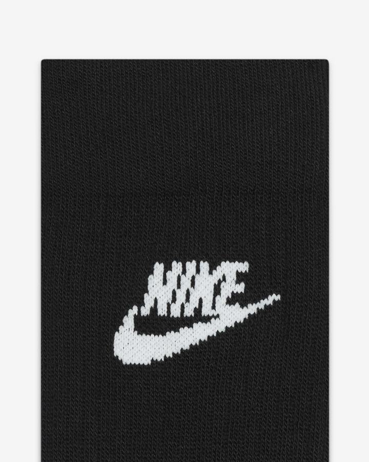 Nike Sportswear Everyday Essential Crew (3 Pairs) Muške Čarape Crne Bijele | HR-63491YPGS