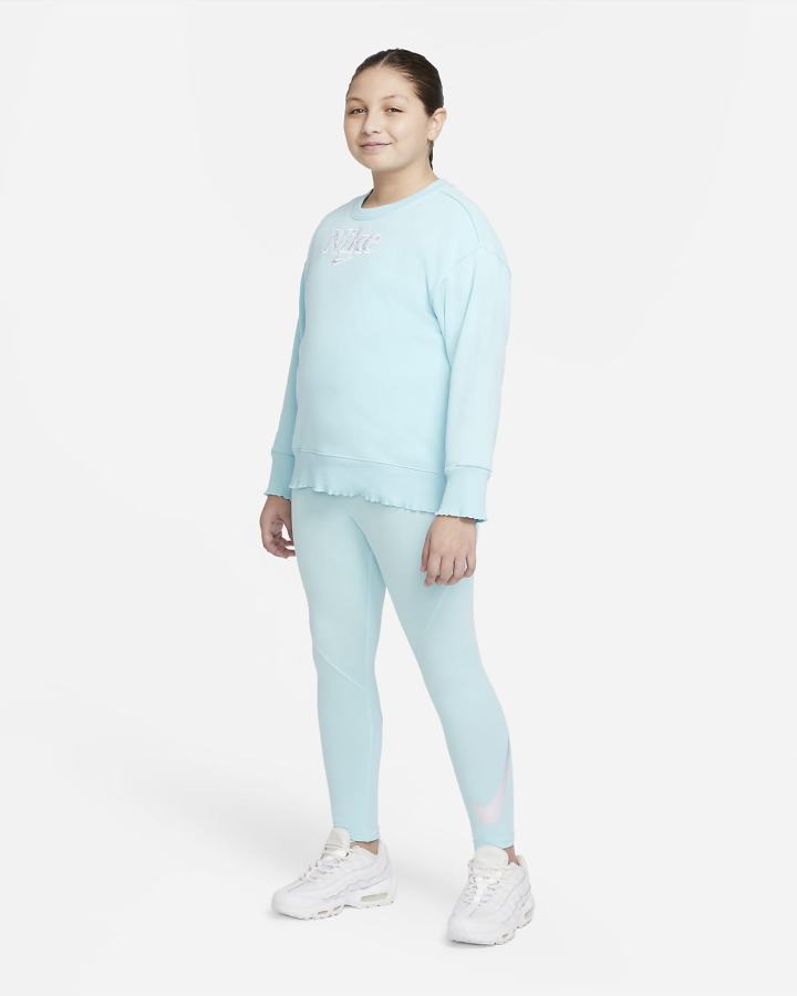 Nike Sportswear Favorites Kids Graficke High-Waisted (Extended Size) Za Djevojčice Tajice Plave | HR-27156FMXB