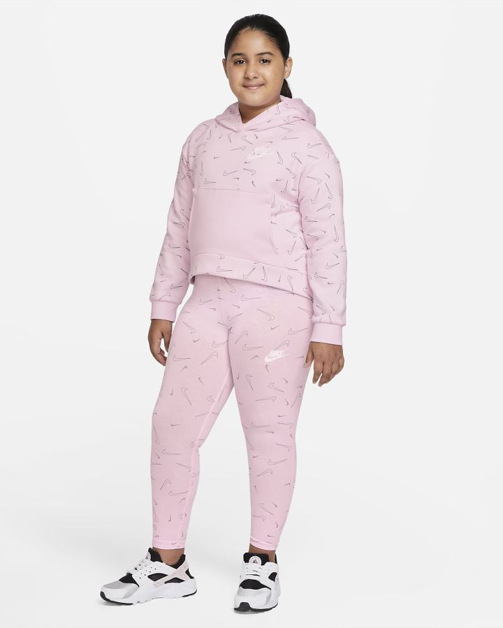 Nike Sportswear Favorites Kids Printed (Extended Size) Za Djevojčice Tajice Roze Bijele | HR-54096TMFX