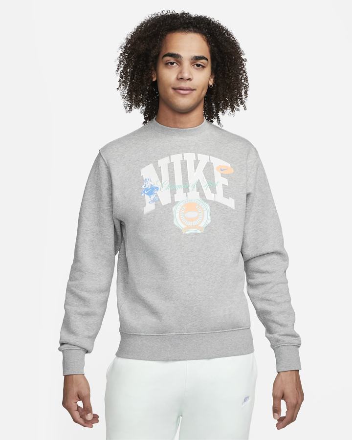 Nike Sportswear Fleece Crew Muške Dukserice Tamno Sive | HR-24793FCTR