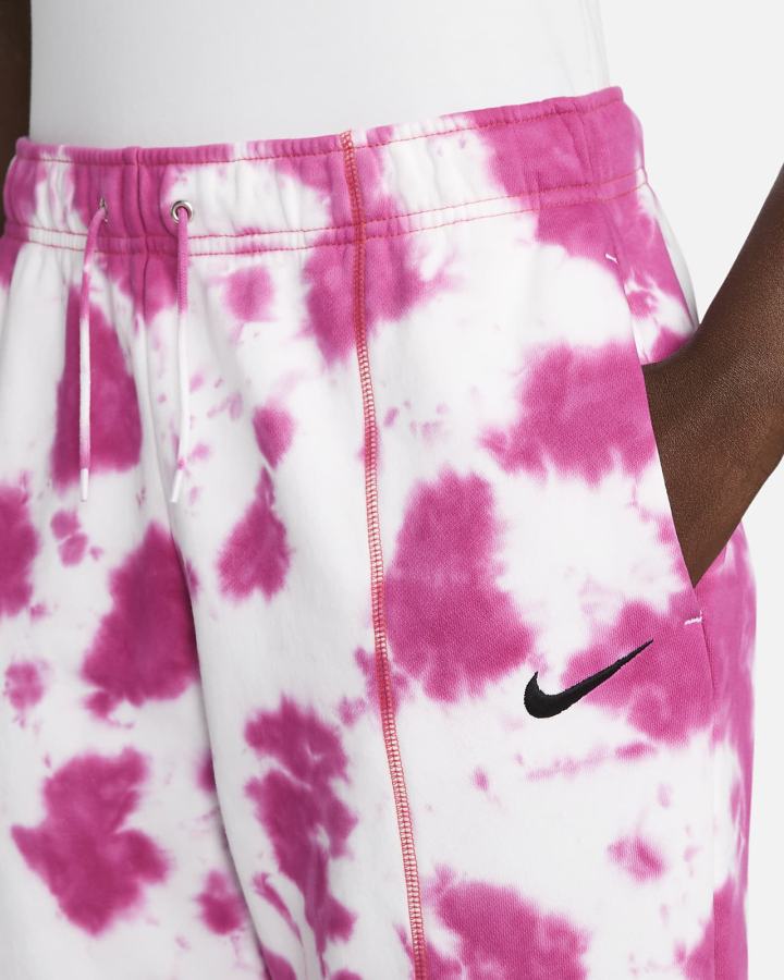 Nike Sportswear Fleece Tie-Dye Ženske Hlače Roze Crvene Crne | HR-41097CXJA