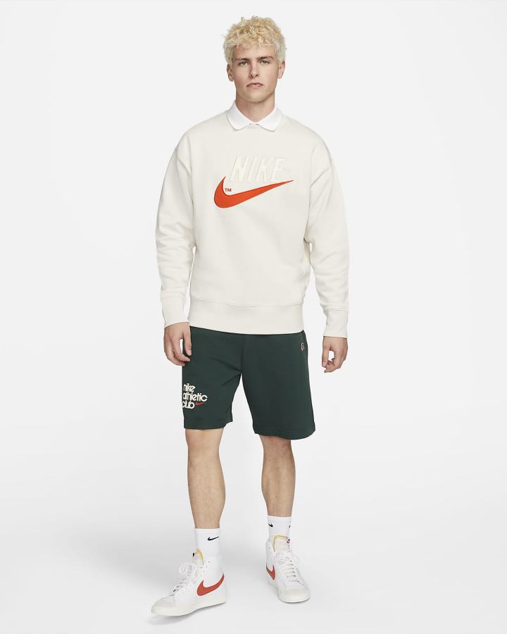 Nike Sportswear French Terry Crew Muške Dukserice Bijele | HR-10325FEQT