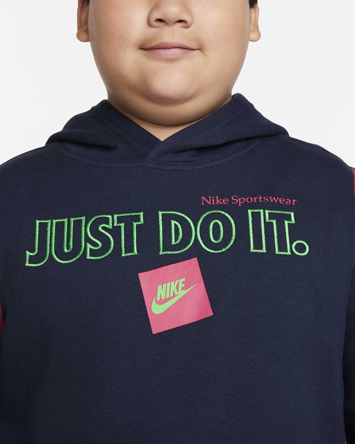 Nike Sportswear JDI Kids Za Dječake Majica S Kapuljačom Obsidijanske | HR-08976NPVJ