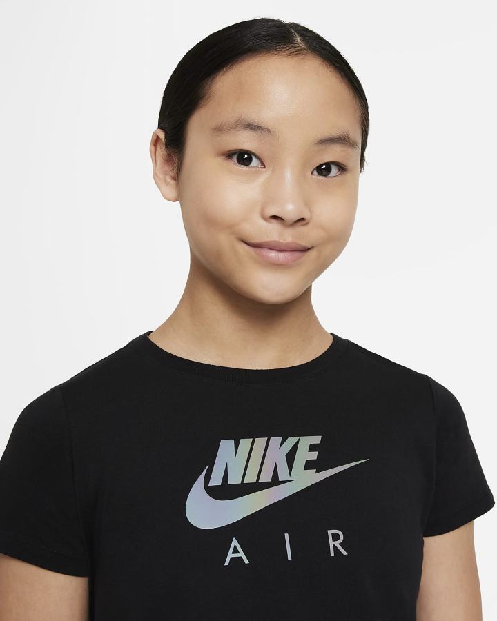 Nike Sportswear Kids Crop Za Djevojčice Majice Crne | HR-64190AFHN